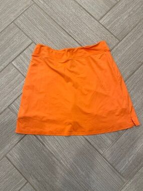 Women's Orange Stretch A-Line Skort